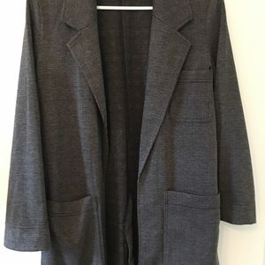 oversized knit blazer